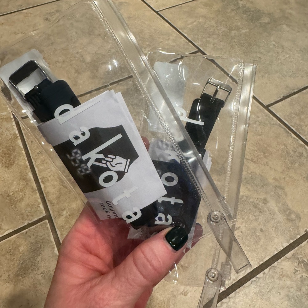 Two (2) black digital watches. Brand new